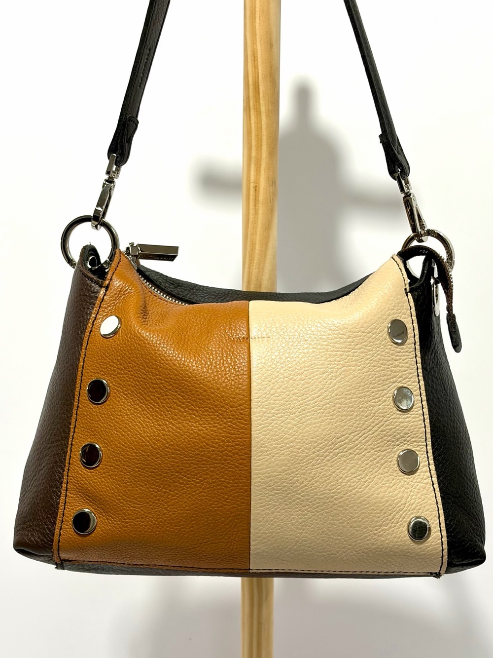 Hammitt Bryant MD Crossbody/Shoulder Bag In Strata/Shiny Silver Hardware
